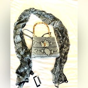 Purse with scarf